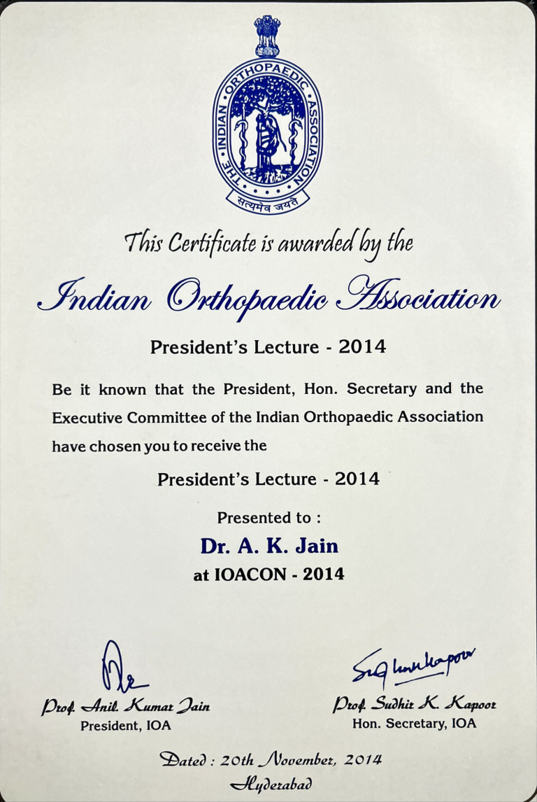 ioa president lecture 2014